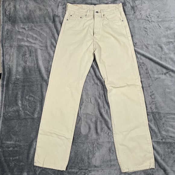 Levi's Other - VTG Levi's 501 Jeans Mens 31x32 Beige Light Wash Straight Button Fly Classic